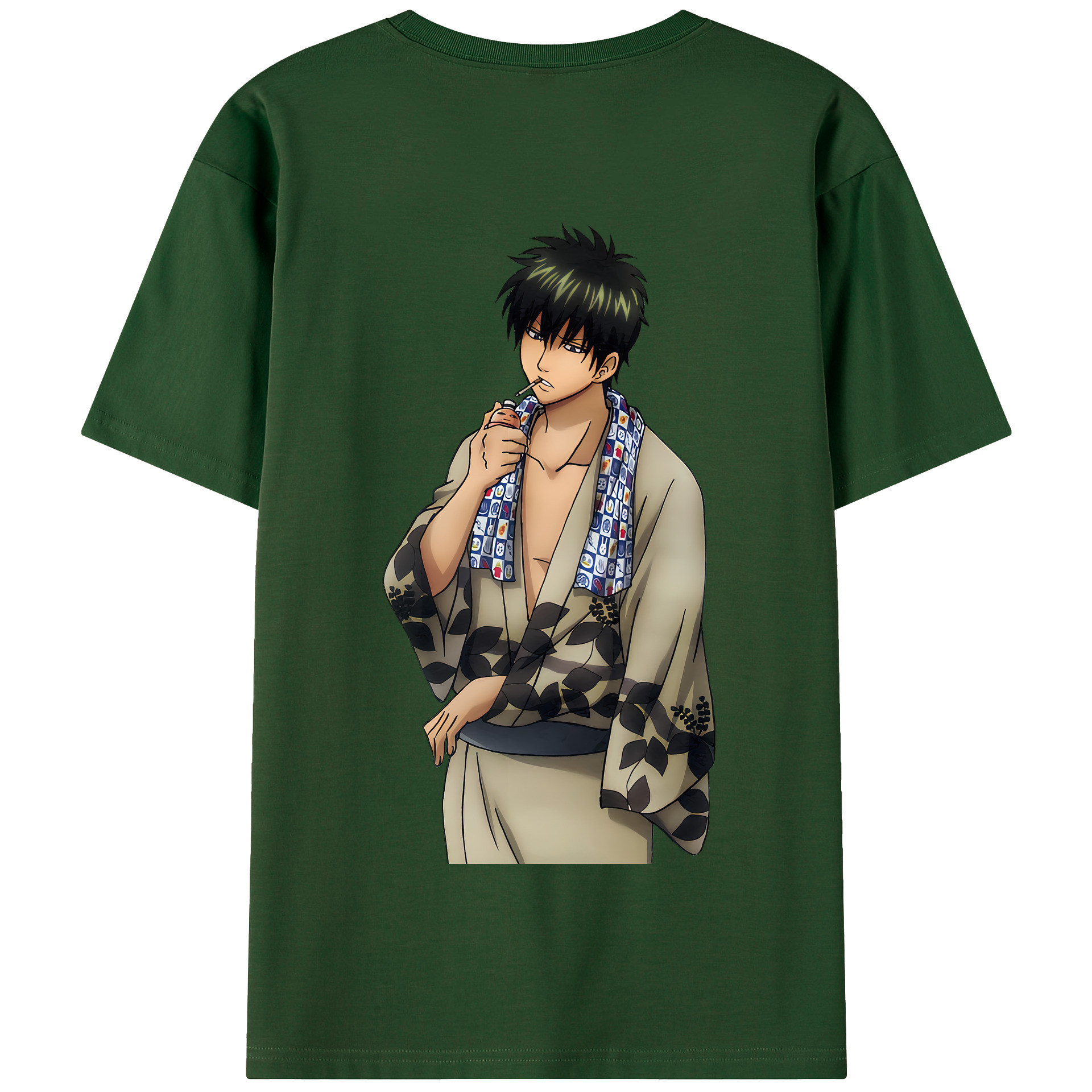 （画像用） ぎんたま 坂田銀時（さかたぎんとき） 神楽 志村新八（しむら しんぱち） GINTAMA Sakata Gintoki Kagura Shimura Shinpachi 綿100％半袖Tシャツ（背面プリント）
